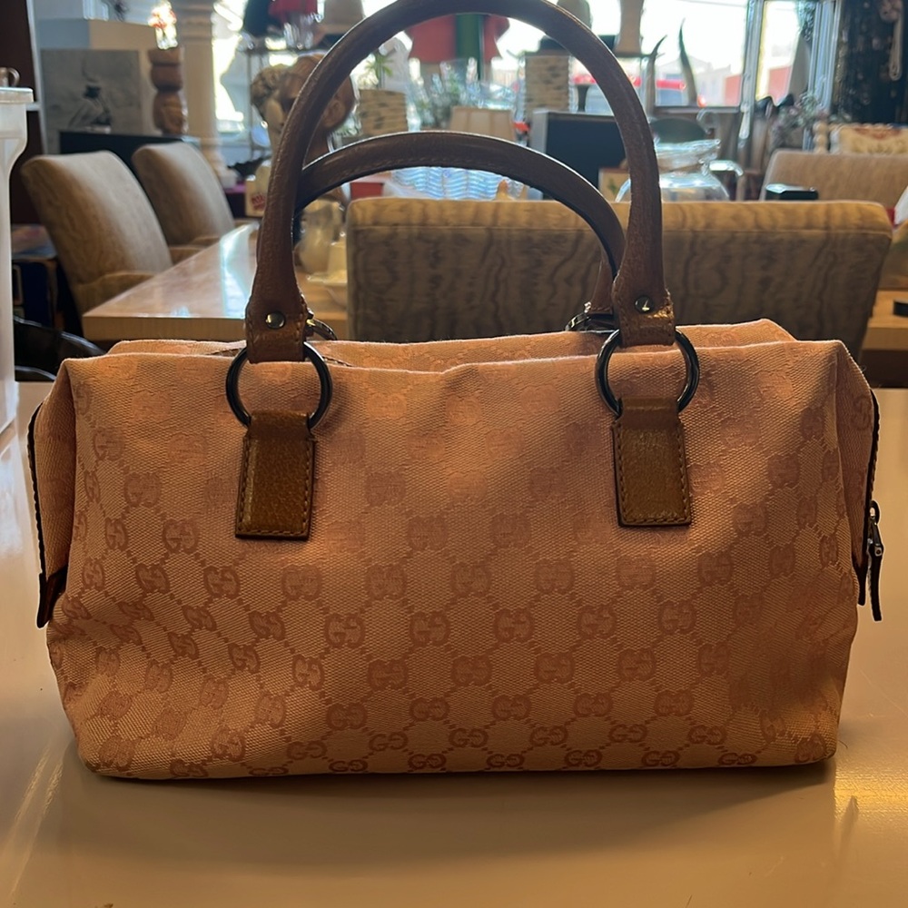 Gucci Pink and Brown Satchel - Picture 4 of 13